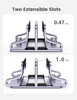UGREEN 2Slot Vertical Laptop Stand Holder Desk Compatible with MacBook Pro Air Laptop Stand Desktop Adjustable Lenovo Id