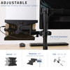 VIVO Steel Universal Full Motion Pole Mount Laptop Holder Arm with Removable 75mm and 100mm VESA Plate Fits 10 to 156 in