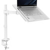 VIVO Single Laptop Notebook Desk Mount Stand Fully Adjustable Extension with Cclamp Fits up to 17 inch Laptops White STA
