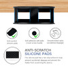 BYMECOST Under Desk Laptop Storage Mount Metal Under Desk Device Holder for Devices Up to 137 Thick MacBook Mini Keyboar