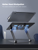 Lamicall Adjustable Laptop Stand Portable Laptop Riser Aluminum Laptop Stand for Desk Foldable Ergonomic Computer Notebo