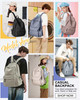 SEAFEW Black Backpack for School Women Girls Waterproof Bookbag Cute High School Backpack for Men Teen Boys Lightweight