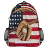 YPPAHHHH Vintage Ball Baseball American Flag Backpack for School Girls Boys Kids School Backpack Elementary Students Boo