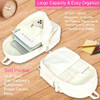 Girls Bookbag 175 Cute Seuqins Aesthetic Backpack Water Resistant College School Backpacks for Women Teens Middle Primar