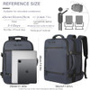 TZLTZS Travel Backpack Carry On Backpack Airline ApprovedExtra Large Expandable Waterproof 173inch Laptop Backpack USB C