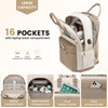 LOVEVOOK Laptop Backpack for Women 156 InchCute Backpack Laptop Bag with USB PortWaterproof Travel Backpack Purse Teache