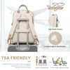 LOVEVOOK Laptop Backpack for Women 156 InchCute Backpack Laptop Bag with USB PortWaterproof Travel Backpack Purse Teache