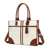 MOSISO Laptop Bag for Women 156 inch PU Leather Laptop Tote Work Bag Purse with Front Zipper Pocket Large Capacity Water