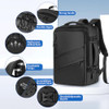Archimas Carry On Backpack for Airplanes 2240L Expandable Mens Travel Backpack Multifunctional 173 inch Business Laptop
