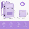 Maelstrom Travel Backpack for Women Men35L Laptop Backpack Fits 17Inch LaptopCarry On Backpack for Airplanes with Crossb