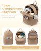 LOVEVOOK Puffer Computer Backpack for Women Girl Travel Work Lightweight Quilted School Laptop Backpack PurseCute Bookba