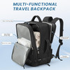 Beraliy Travel Backpack for Men Women Large Carry On Backpack Personal Item Bag Airline Approved 17 inch Laptop Backpack