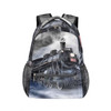 Bardic Steam Train School Backpack for Kids Girls Boys Vintage Train Travel Backpack Lightweight Water Resistant School