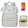 ETRONIK Lunch Backpack 156 Inch Laptop Backpack with USB Port Stylish Nurse Teacher Work Bag with Insulated Cooler Lunch