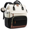 LOVEVOOK Laptop Backpack for Women 156 Inch Work Business Backpacks Purse With Large Capacity Waterproof Nurse Bag Colle