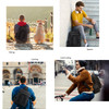 Leaper Sling Backpack Men Large Canvas Messenger Bag for Men Crossbody Single Strap Laptop Hiking School Casual Daypacks