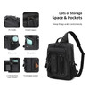 Leaper Sling Backpack Men Large Canvas Messenger Bag for Men Crossbody Single Strap Laptop Hiking School Casual Daypacks