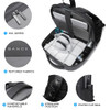 BANGE Travel Laptop Backpack with USB charge port can fit 156 Inch laptop for Men and Women Grey