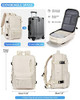 VGCUB Large Travel Work Business Backpack Carry on flight Approved 17 Inch Laptop Backpack for Women Men with Laptop Com