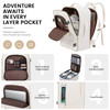 LOVEVOOK Travel Backpack for Women Men 45L Carry On Backpack Personal Item Bag with 3 Packing Cubes Business Weekender O