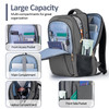 TEMASOL Travel Laptop Backpack 17 Inch Computer Backpack Anti Theft with USB Charging Port Water Resistant Weekender Bag