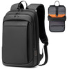 FENRUIEN Work Backpack for Men Water Resistant Expandable Backpack with USB C Charging Port Black 156 Laptop Backpack