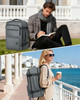 WANDF Travel Backpack For Spirit Airlines Personal Item Bag 18x14x8 with Wet Pocket 17 Inch Laptop Backpack for Men Wome