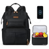 Maelstrom Travel Backpack for Women MenLaptop Backpack Fits 156173 Inch Laptop NurseWork Bag with Insulated Lunch Box Bl