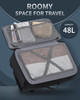 TRAILKICKER Travel Backpack Flight Approved Carry On Backpack Water Resistant Weekender Bag Grey