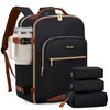 LOVEVOOK 40L Travel Backpack for Women Men Airline Approved Carry On Luggage with 3 Packing Cubes TSA Overnight Bags Wat