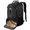 184in Men Laptop Backpack with Shoe Compartment for Gym Hiking BusinessLarge Carry On Travel Bag with PC CompartmentWate
