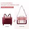 ECOSUSI Laptop Bag for Women Vegan Leather Messenger Purse Fashion Briefcase Backpack 156 inch Computer Satchel Handbag