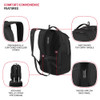 SwissGear Shield Laptop Backpack Black 185x12x6