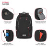SwissGear Shield Laptop Backpack Black 185x12x6