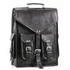 Handmade World Black Vintage Leather Backpack Laptop Messenger Bag Rucksack Sling for Men and Women 12 x 16