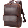 STAR VISTA Navona 156 Vintage Full Grain Leather Laptop Backpack for Men Women Multi Pockets Casual Outdoor Business Tra