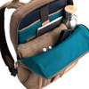 Brown Leather Backpack for Men Women Large Capacity Laptop Travel Backpack with 17 Sleeve Vintage Travel Bag with Adjust