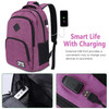 YAMTION Backpack for WomenSchool Bookbag for Teen Girls College Backpack with USB Charging PortPink