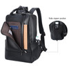 TIDING Genuine Leather Business Backpack for Men Women Professional 156 Inch Laptop Bag Work Office Casual Daypack Black