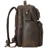TIDING Mens Vintage Leather 156 Laptop Backpack Multi Pockets Travel Rucksack Business Overnight Daypack