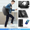 hk Business Backpack for Men 17 InchSlim Expandable Waterproof Travel Laptop Backpack with USB ChargingAntiTheft Lightwe