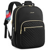 LOVEVOOK Laptop Backpack Purse for Women Work Travel Computer Bags College School Backpack for Student Girl Quilted Casu