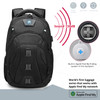 Swissdigital Design Tech Backpack for Men Compact Organized TSA Friendly with Apple Find My Network USB Charging RFID Pr