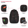 SwissGear Endure ScanSmart 17 Laptop Backpack Reflective Tech Backpack with ScanSmart Compartment Multiple Organizer Poc
