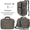 FREEBIZ 184 Inches Laptop Bag Multifunction Briefcase Backpack with Handle and Shoulder Strap Fits Up To 19 Inch Laptops