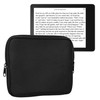 kwmobile Fabric Protective Cover Compatible with 687 eReader Cover Fabric Cover for eReader with Zip Black