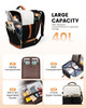 LOVEVOOK Travel Backpack for Women TSA Carry On Backpack Flight Approved Luggage 40L Water Resistant Personal Item Daypa