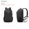 Swissdigital Design Travel Laptop Backpack College Laptops Backpack with USB Charging Port for Men and Women Fits 16 Inc