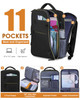 Capolo Travel Backpack for Women Men Waterproof Laptop Backpack Airlines Approved Personal Item Backpack Bag Computer Bo