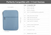 Dadanism 13 Inch Tablet Sleeve Padded Carrying Case for iPad Pro 13 M4 2024 iPad Air 13 iPad Pro 129 Samsung Galaxy Tab